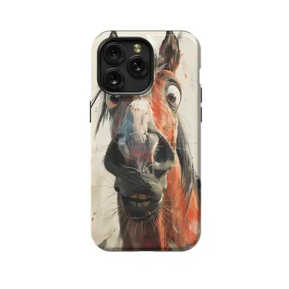 Funny Whimsical Horse Phone Case iPhone Samsung Pixel & More 491 - Image 1