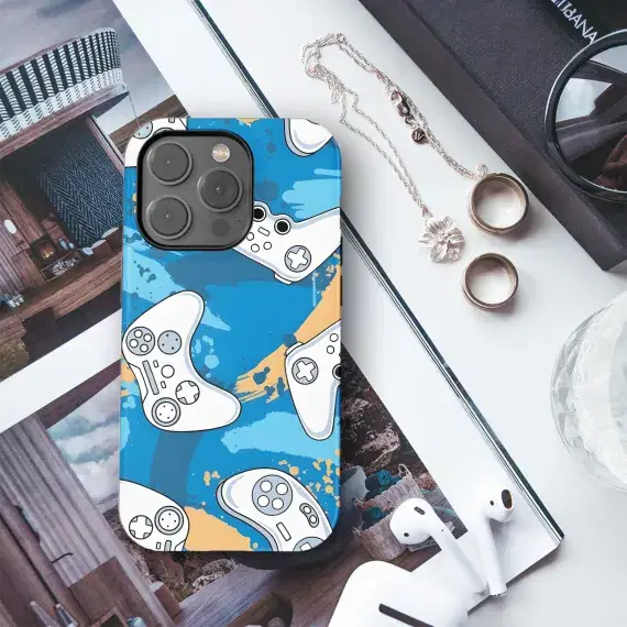 Game Controller Video Game Seamless Phone Case iPhone Samsung Cover Pixel 2382 - Image 1