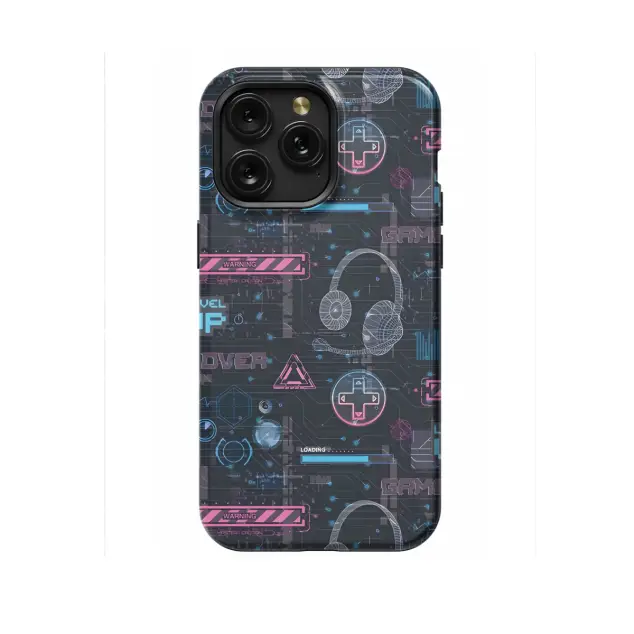 Kawaii Gaming Room Wall Art - 90s Anime Aesthetic - Cozy Lofi Art - Retro Gamer Gift - Pink Pastel Phone Case for iPhone, Samsung, Pixel & More 585