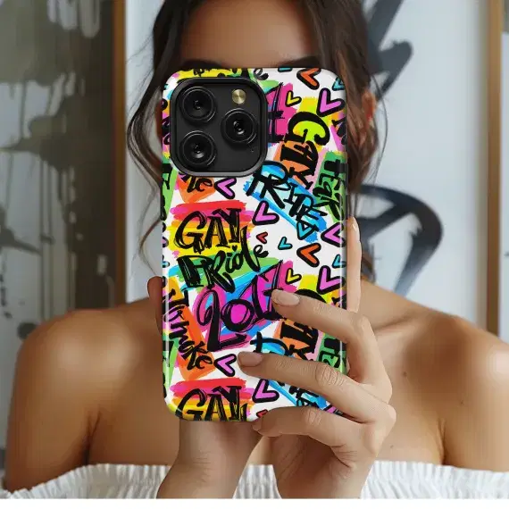 Gay Pride Rainbow Phone Case iPhone Samsung Cover Pixel 3871 - Image 1