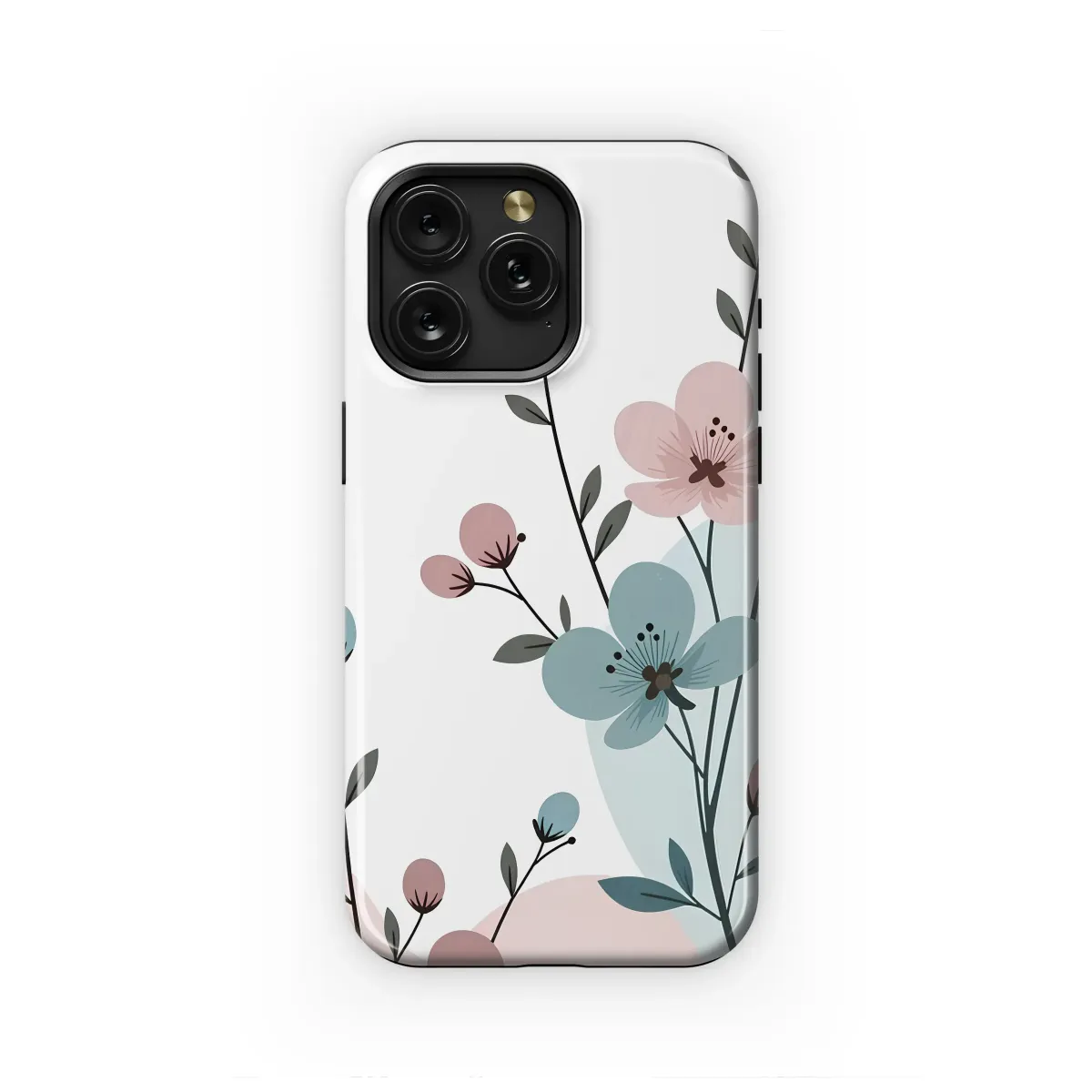 Gentle Blossoms on Pastel Hills Phone Case iPhone Samsung Cover Pixel 6441 - Image 1