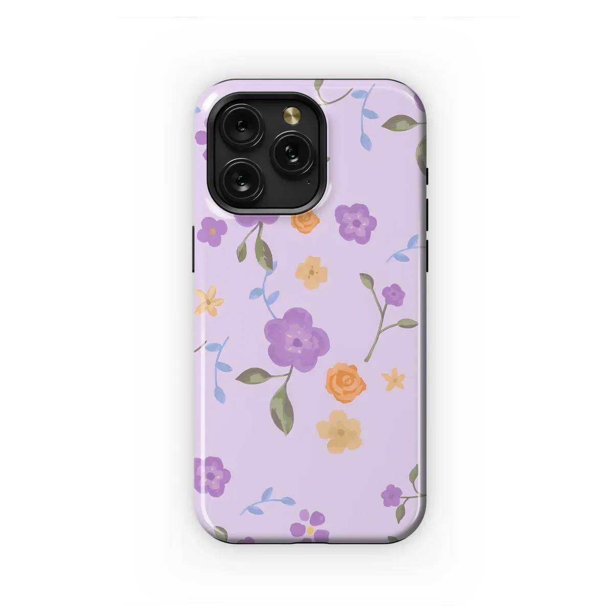 Gentle Wildflowers in Lilac Haze Phone Case iPhone Samsung Cover Pixel 6742 - Image 1