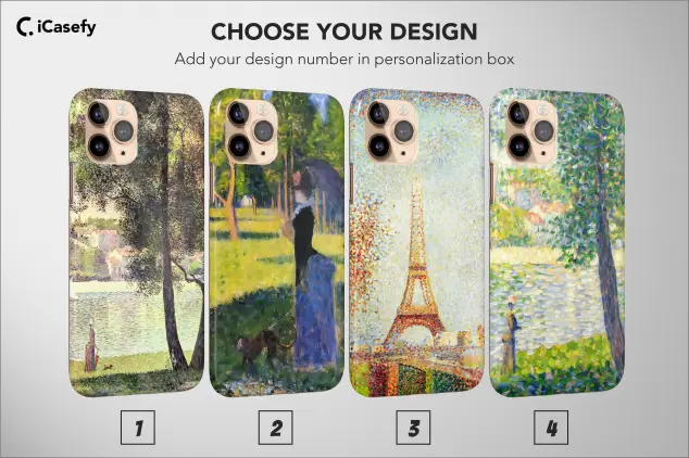 Georges Seurat Phone Case Aesthetic Famous Painting Cover