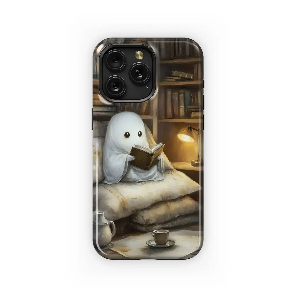 Ghostly Book Nook
 Phone Case iPhone Samsung Cover Pixel 4701 - Image 1
