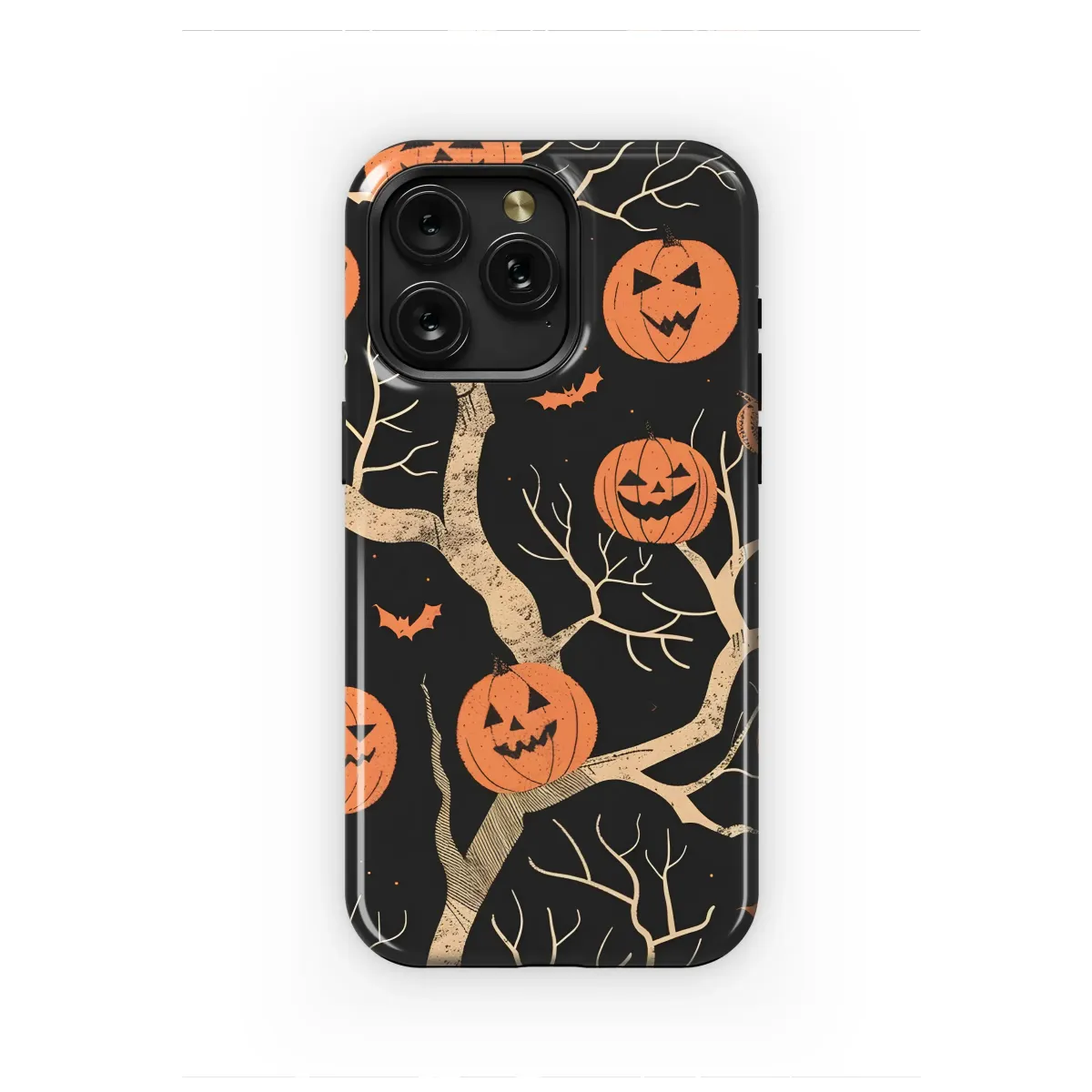 Ghoulish Pumpkin Tree Grove Art Phone Case iPhone Samsung Cover Pixel 7275 - Image 1