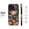 Girl and Black Cats Flowers Phone Case iPhone Samsung Cover Pixel 3638 - Image 7