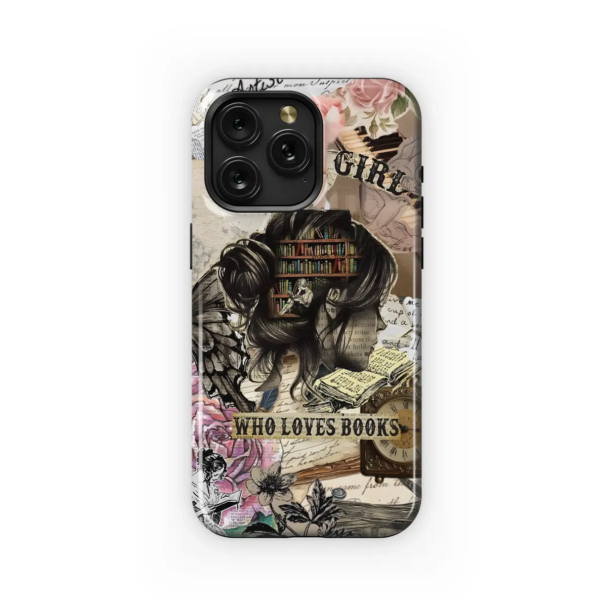Girl Who Loves Books
 Phone Case iPhone Samsung Cover Pixel 6025 - Image 1