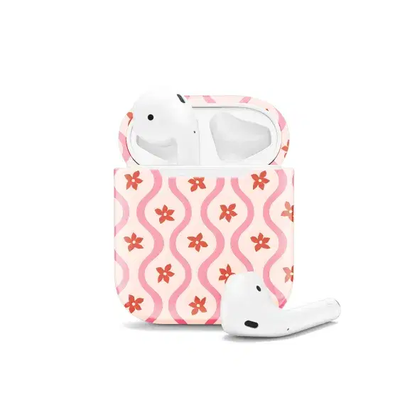Girly Wavy Circus Pattern AirPods Case AirPods Pro AirPods Pro 2 AirPods 3 AirPods 2 Glossy 2372 - Image 1