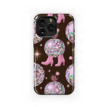 Glitter Disco Boots Succulent Phone Case iPhone Samsung Cover Pixel 3611 - Image 1