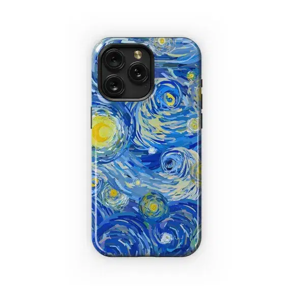 Glowing Moon on Blue Phone Case iPhone Samsung Cover Pixel 2832 - Image 1
