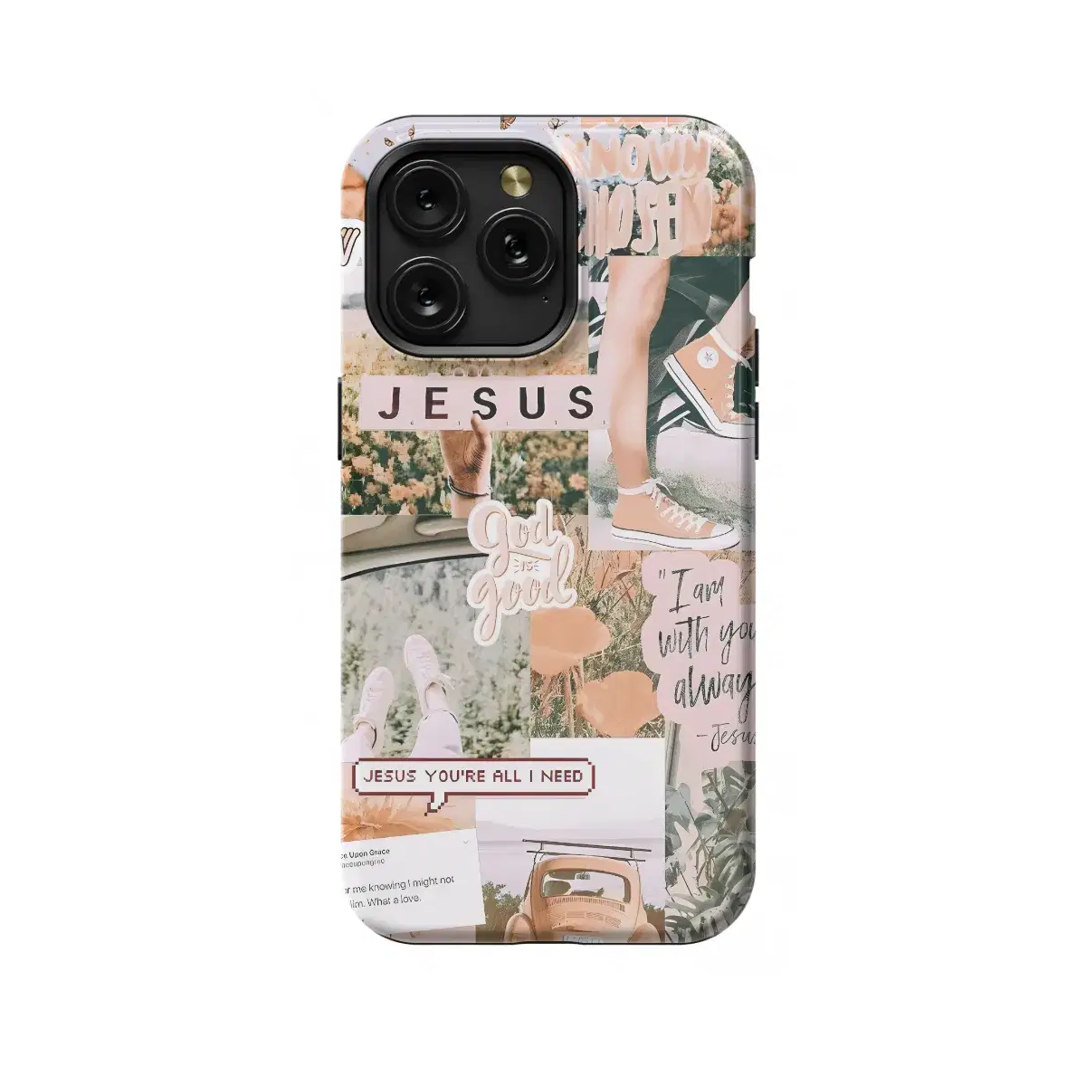 God Jesus Christian Collage Summer Phone Case iPhone Samsung Pixel & More 550 - Image 1