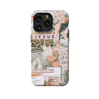God Jesus Christian Collage Summer Phone Case iPhone Samsung Pixel & More 550 - Image 1