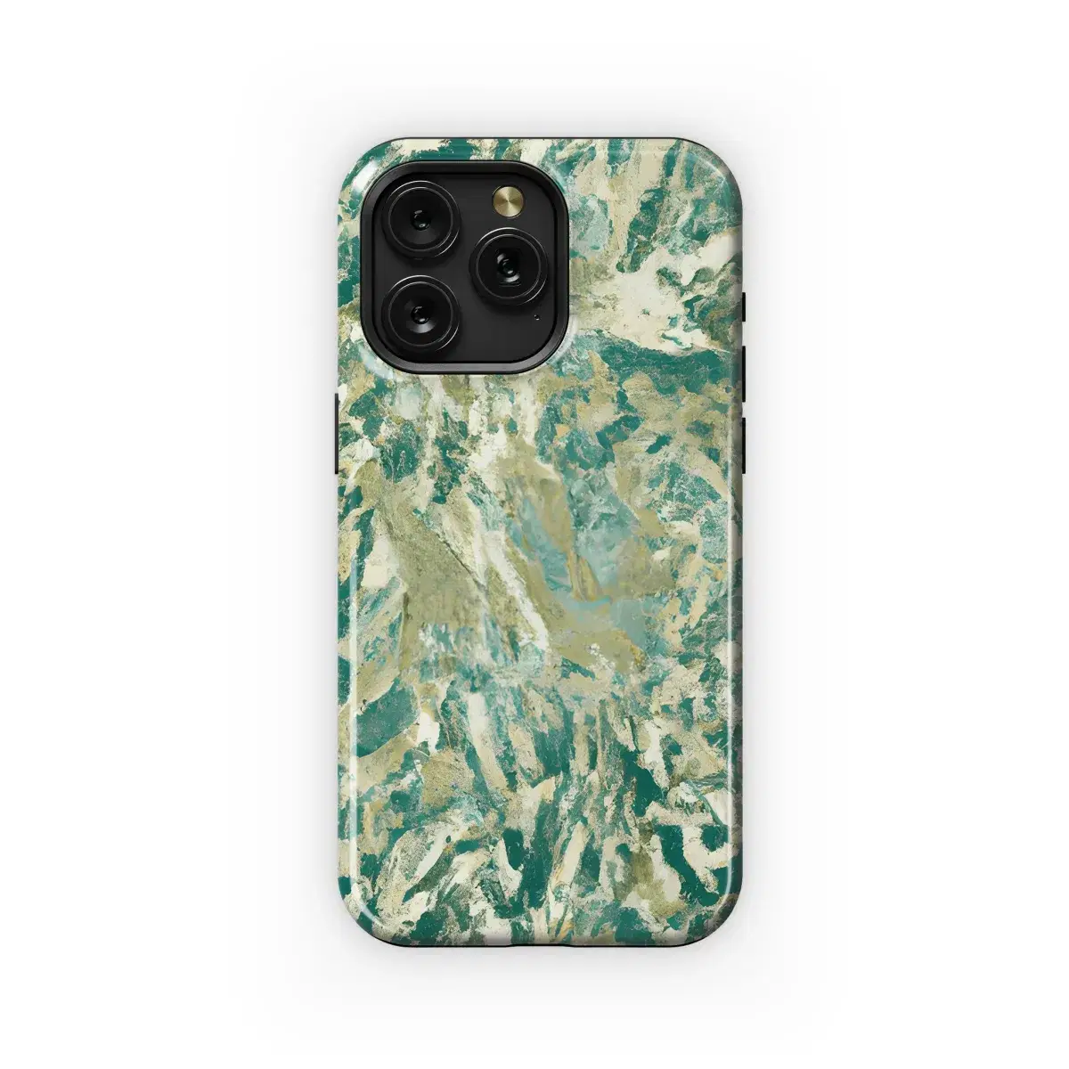 Gold Marble Green Gray Phone Case iPhone Samsung Cover Pixel 3337 - Image 1