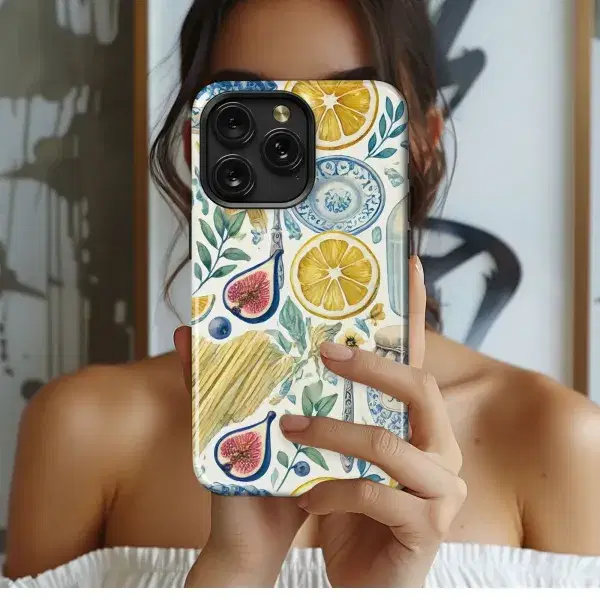 Golden Butterflies and Leaves Phone Case iPhone Samsung Cover Pixel 5299 - Image 1