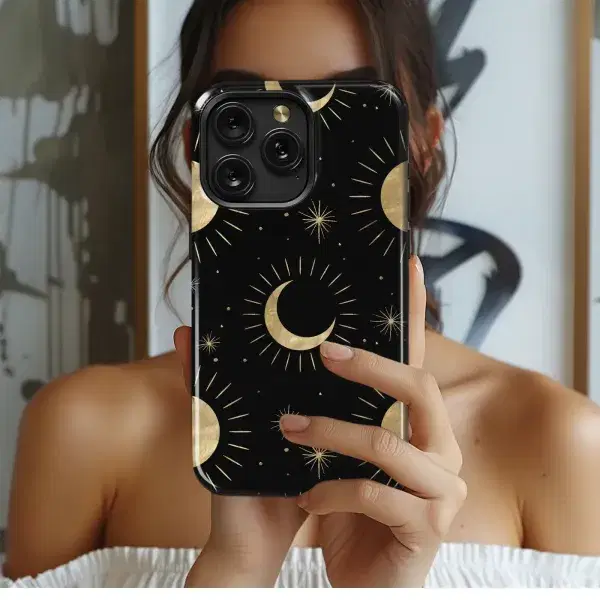 Golden Celestial Dreams
 Phone Case iPhone Samsung Cover Pixel 5578 - Image 1