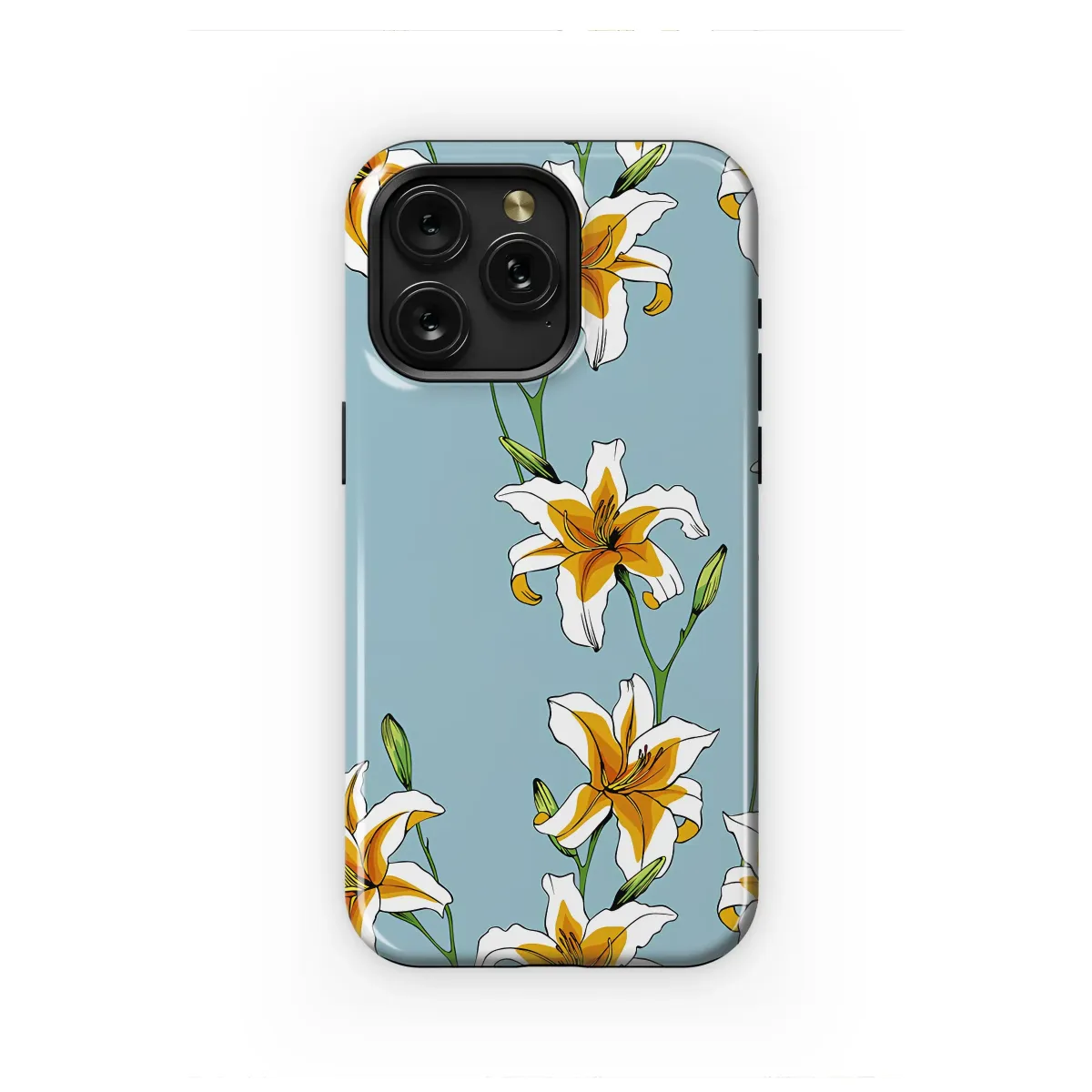 Golden Daylily Summer Garden Floral Phone Case iPhone Samsung Cover Pixel 7097 - Image 1
