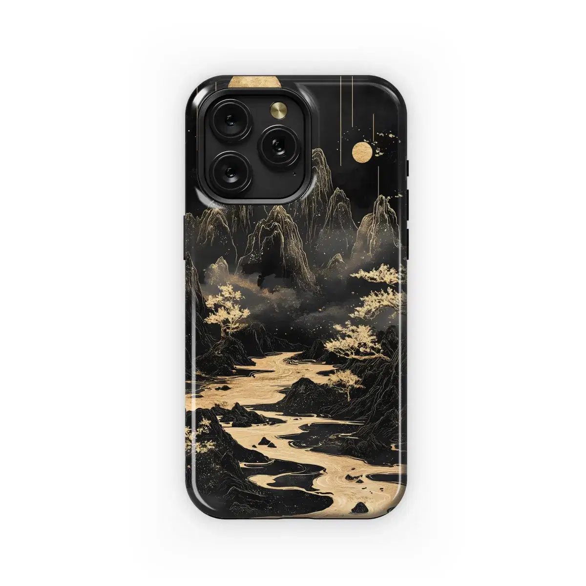 Golden Mountainscape River
 Phone Case iPhone Samsung Cover Pixel 5566 - Image 1