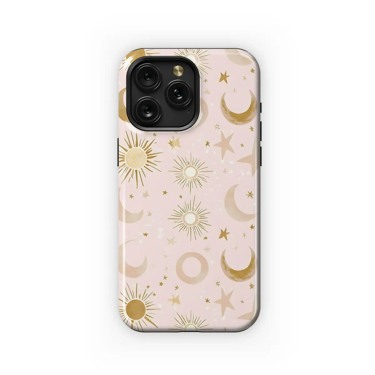Golden Stardust and Blush Dreams Phone Case iPhone Samsung Cover Pixel 6299 - Image 1