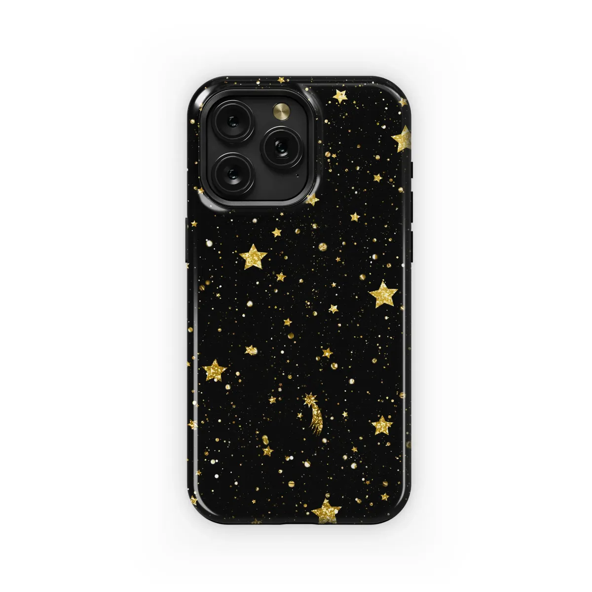 Golden Stardust Night Phone Case iPhone Samsung Cover Pixel 5612 - Image 1
