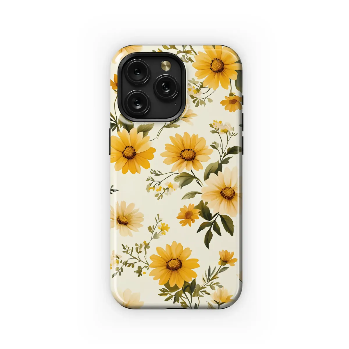 Golden Sunshine Wildflower Meadow Art Phone Case iPhone Samsung Cover Pixel 7148 - Image 1