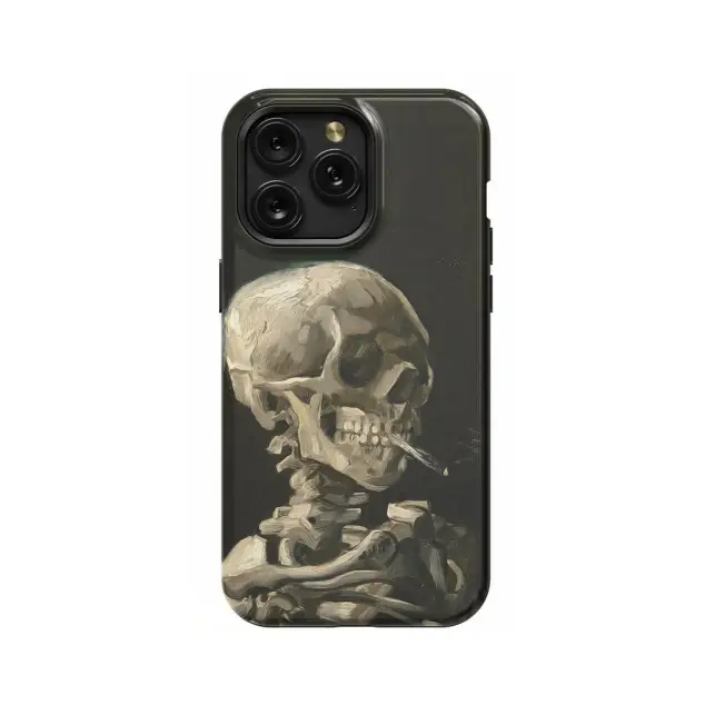 Goth Skeleton Smoking Phone Case iPhone Samsung Pixel & More