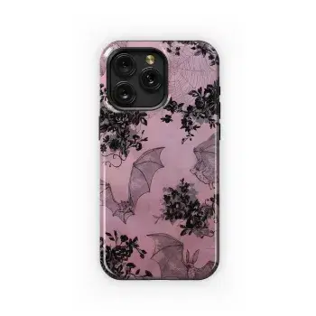 Gothic Bats & Roses
 Phone Case iPhone Samsung Cover Pixel 5480 - Image 1