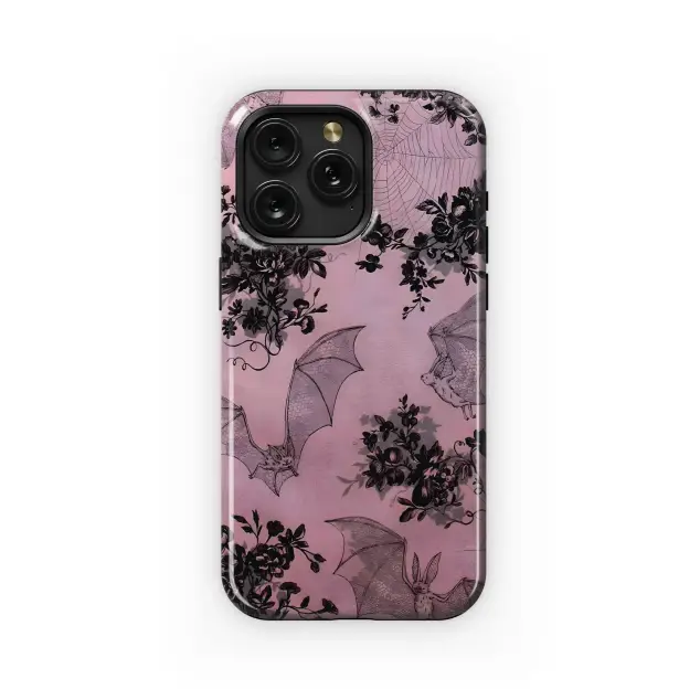 Gothic Bats & Roses
 Phone Case iPhone Samsung Cover Pixel 5480