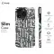 Gothic Letters Monochrome Scratched Phone Case iPhone Samsung Cover Pixel 1285 - Image 6