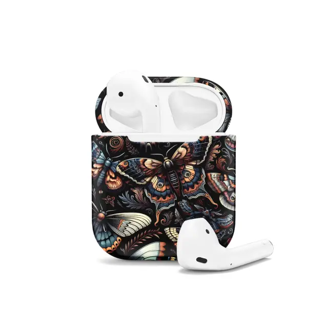 Gothic Moths Butterflies AirPods Case AirPods Pro AirPods Pro 2 AirPods 3 AirPods 2 Glossy 1688