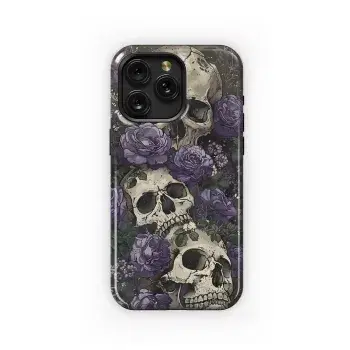 Gothic Roses & Skulls
 Phone Case iPhone Samsung Cover Pixel 5520 - Image 1