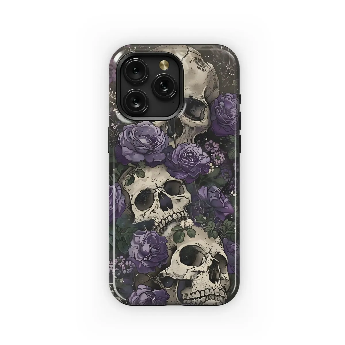 Gothic Roses & Skulls
 Phone Case iPhone Samsung Cover Pixel 5521 - Image 1