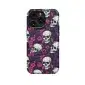 Gothic Skull Head Flower Phone Case iPhone Samsung Cover Pixel 1433 - Image 1
