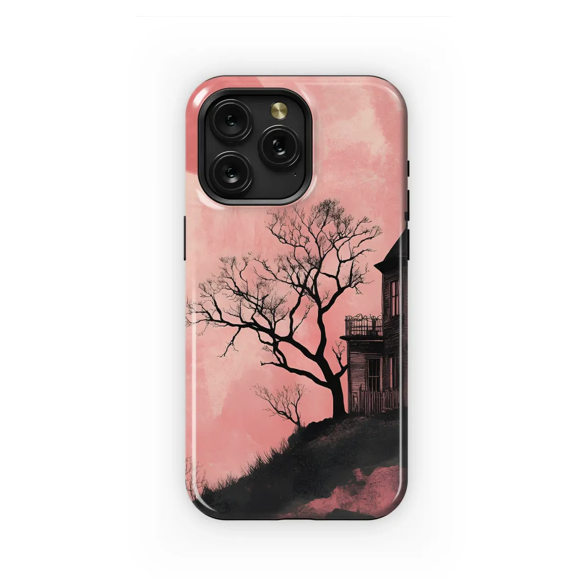 Gothic Solitude in Crimson Light Phone Case iPhone Samsung Cover Pixel 6964 - Image 1