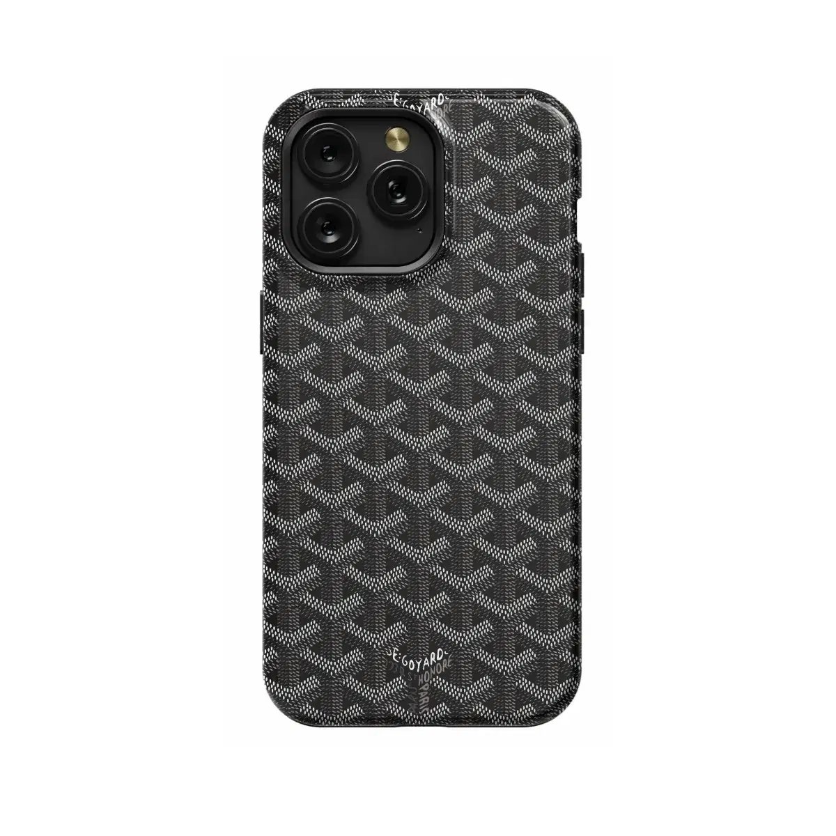 Goyard Phone Case Black Pattern Goyard iPhone Samsung Pixel & More - Image 1