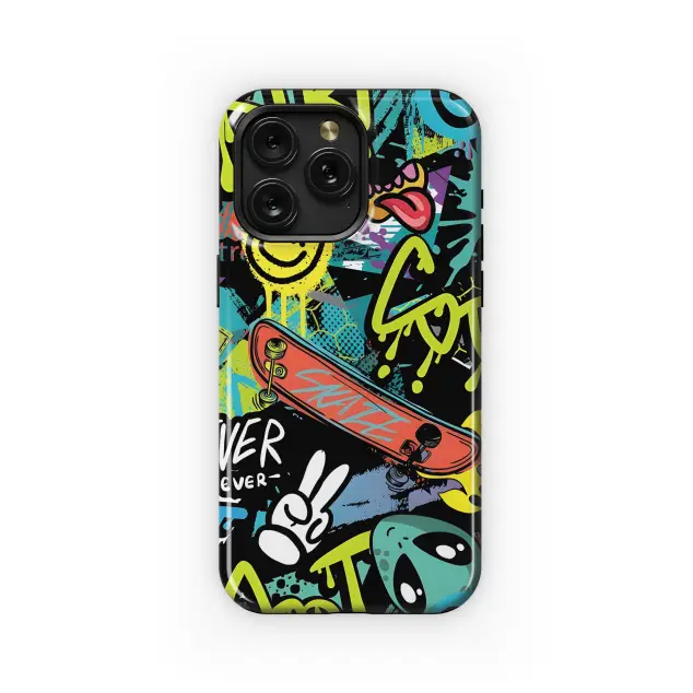 Graffiti with Paint Drips Phone Case iPhone Samsung Cover Pixel 3665