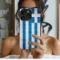 Greek Flag Stripes
 Phone Case iPhone Samsung Cover Pixel 5744 - Image 1