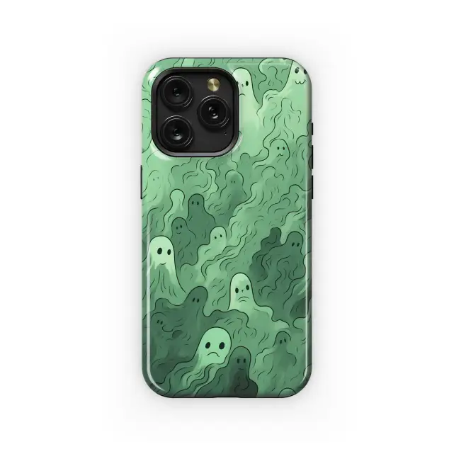 Green Ghostly Swirl Phone Case iPhone Samsung Cover Pixel 4285