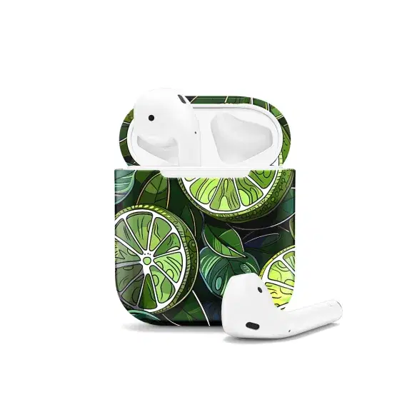 Green lime AirPods Case AirPods Pro AirPods Pro 2 AirPods 3 AirPods 2 Glossy 1521 - Image 1