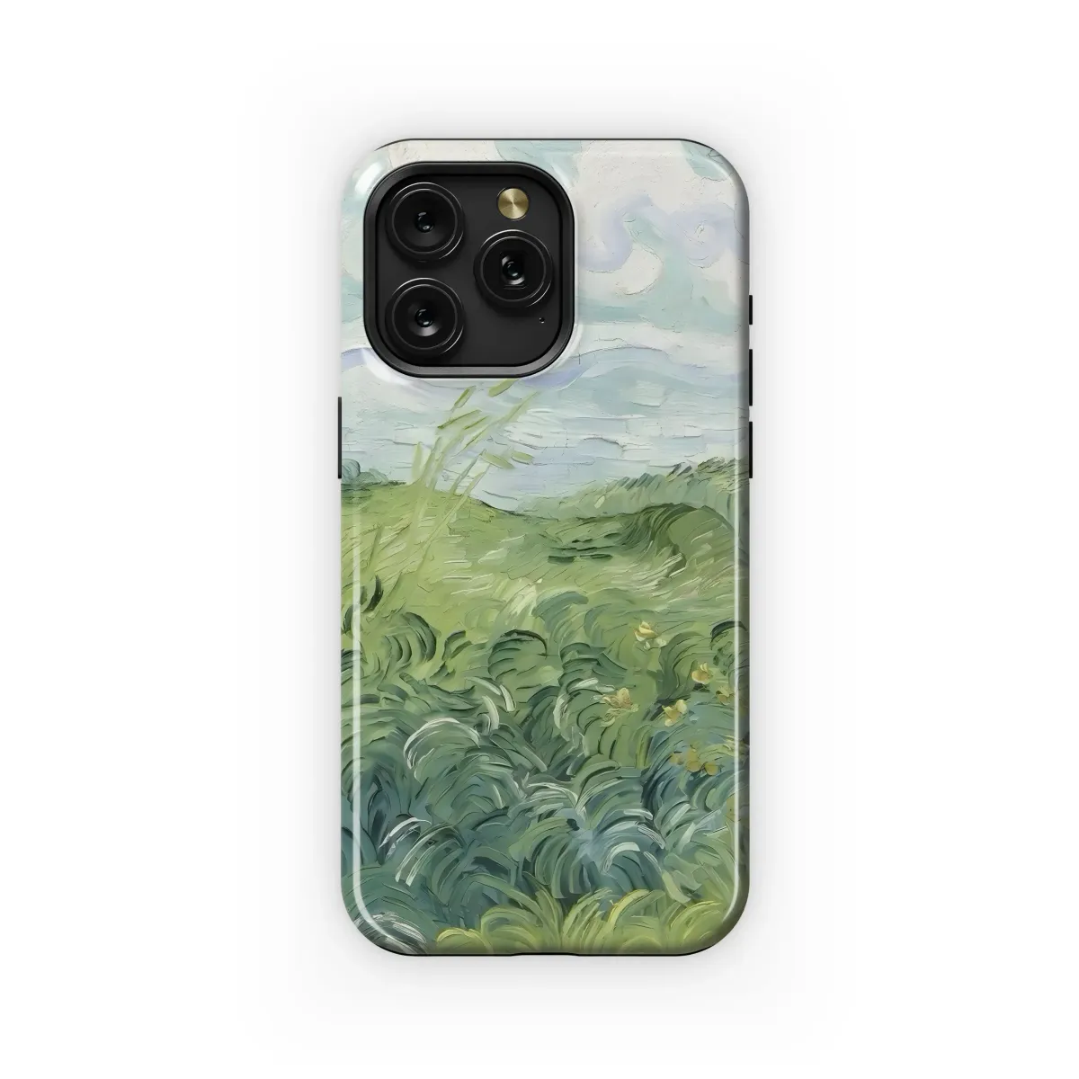 Green Wheat Field Impressionism
 Phone Case iPhone Samsung Cover Pixel 6117 - Image 1