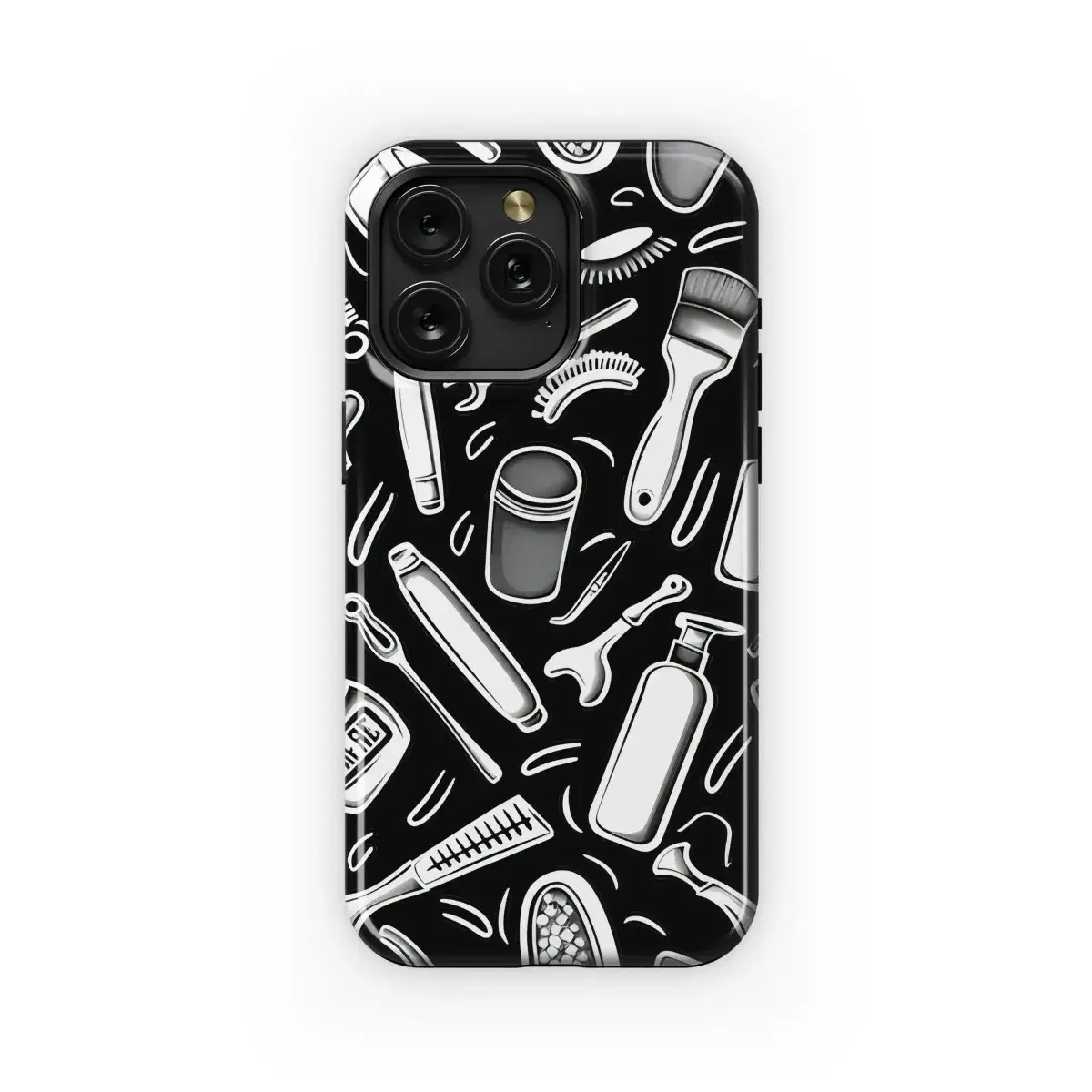 Grooming Essentials Pattern Phone Case iPhone Samsung Cover Pixel 5168 - Image 1