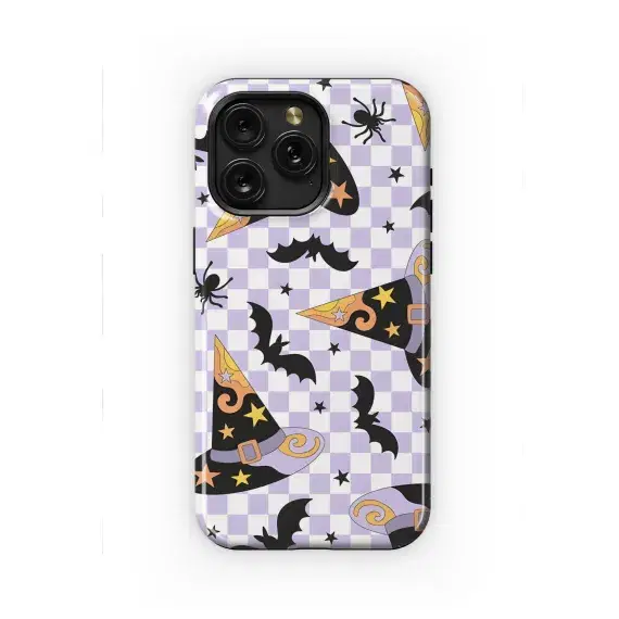 Groove Witch Wizard Hat Pattern Phone Case iPhone Samsung Cover Pixel 2273 - Image 1