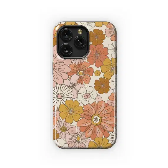 Groovy Boho Flower Phone Case iPhone Samsung Cover Pixel 2478 - Image 1