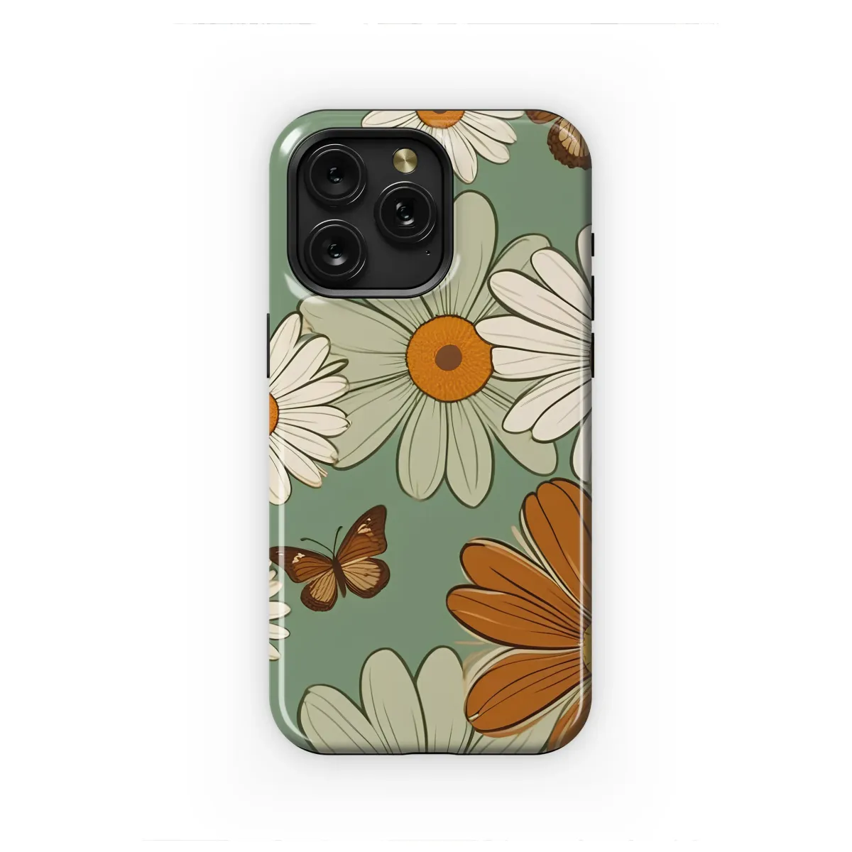 Groovy Daisy Butterfly Meadow Design Phone Case iPhone Samsung Cover Pixel 7638 - Image 1