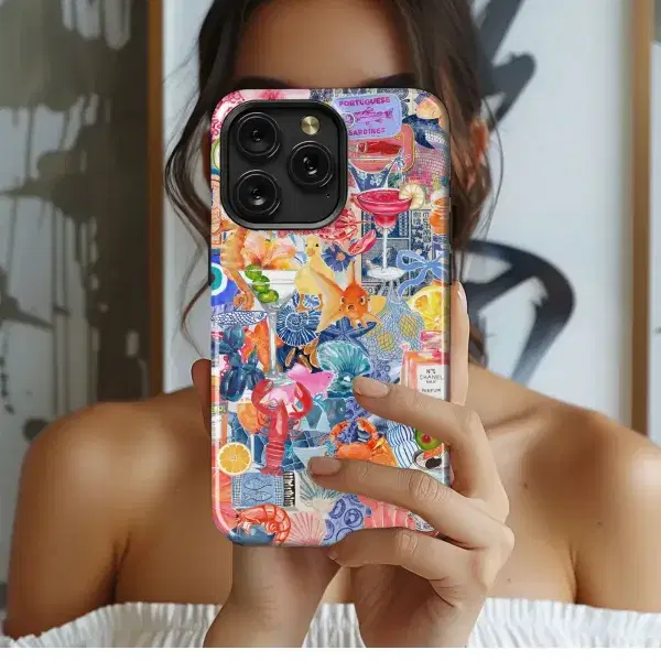 Groovy Green Daisy Field Phone Case iPhone Samsung Cover Pixel 4866 - Image 1