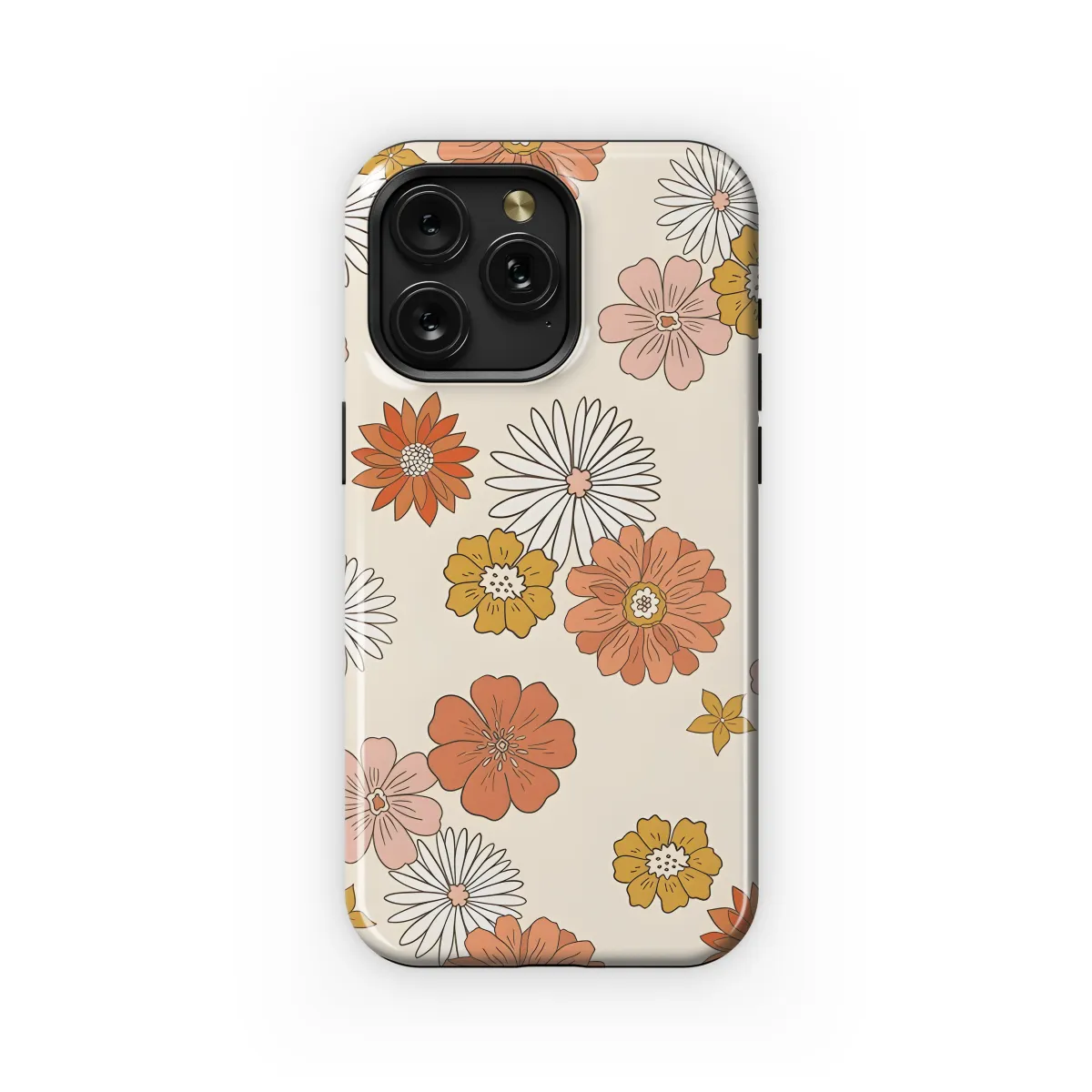 Groovy Retro Flower Phone Case iPhone Samsung Cover Pixel 2484 - Image 1