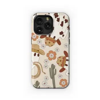 Halloween Cowgirl Ghost Phone Case iPhone Samsung Cover Pixel 3193 - Image 1