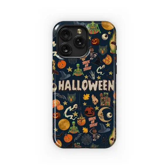 Halloween Pattern Phone Case iPhone Samsung Cover Pixel 2027 - Image 1