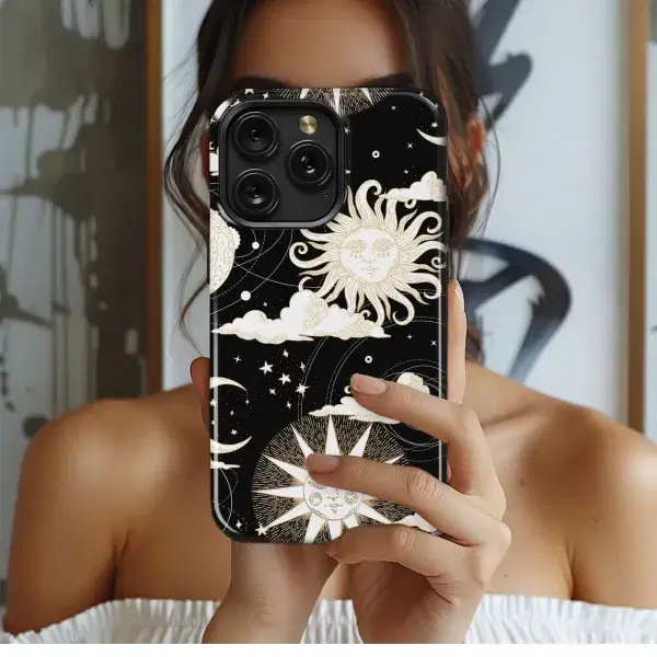 Hand Holding The Celestial Cosmos Phone Case iPhone Samsung Cover Pixel 5392 - Image 1