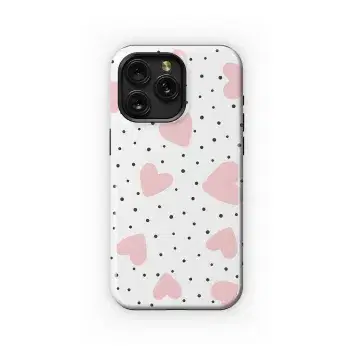 Heart Polka Dot Cute Phone Case iPhone Samsung Cover Pixel 3906 - Image 1