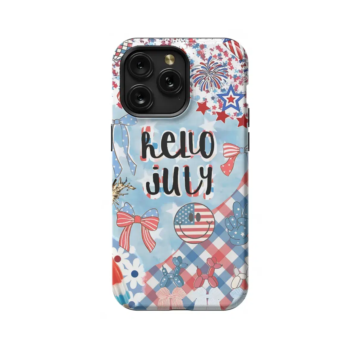 Hello 4 Of July America Phone Case iPhone Samsung Pixel & More 368 - Image 1